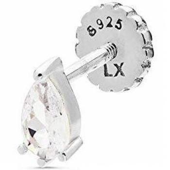 Piercing plata Ley 925m baño rodio