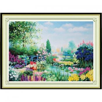 Conjunto de Bordado 3D Flor Jardín