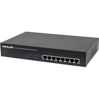 Intellinet 561075 Fast Ethernet (10/100) Power Over Ethernet (Poe) Black Network Switch