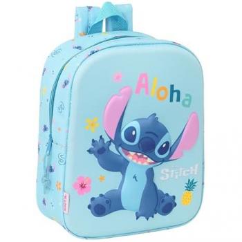 Mochila Escolar 3D Safta Azul Claro