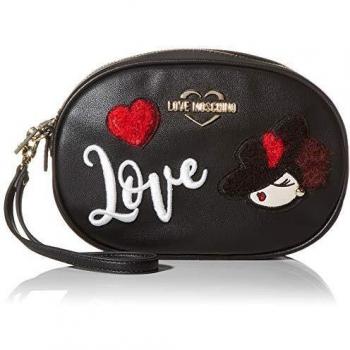 Love Moschino Jc4092pp18lp0000, Bolso de Mano Unisex Adulto, Negro (Nero), 15x5x21 Centímetros (W x H x L)