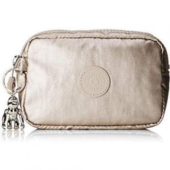 Kipling Gleam S, Bolso de Tocador para Mujer, Dorado (Cloud Metal)