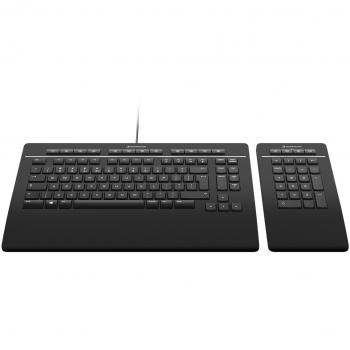 Tastiera 3Dconnexion Pro AZERTY Francese Wireless RF Bluetooth Nero