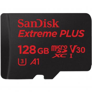 SanDisk Extreme Plus MicroSDXC 128 GB con adattatore SD