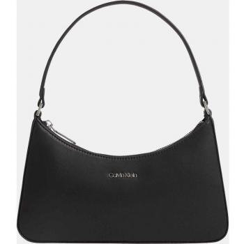 Bolso de hombro mediano Calvin Klein en negro con cremallera
