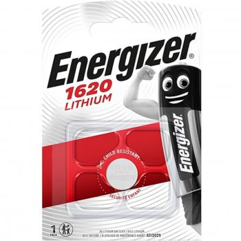 Pila de botón Energizer batería original Litio CR1620 3V en blister 1X Unidad