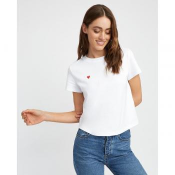 Camiseta básica Kookai mujer corazón