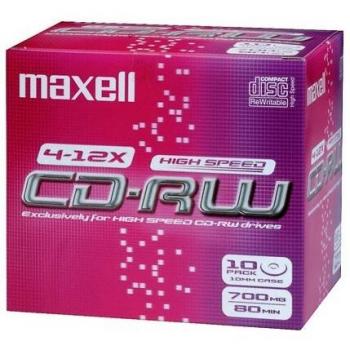 CD‑RW Maxell 80 GB – Set di 10