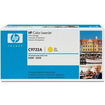 HP Toner original C9732 A N ° 645 a color laserjet 5500/5500 N Giallo