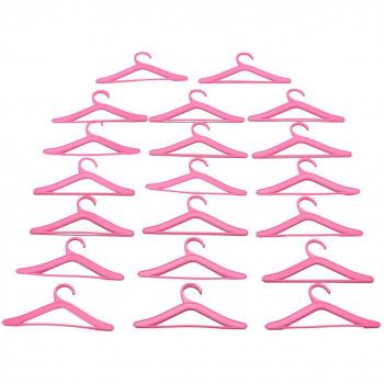 Perchas Rosas Barbie 20 Pcs