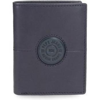 Cartera de piel Cracker vertical Azul marino Pepe Jeans