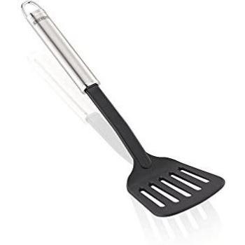 Espumadera Negro Rectangular con Mango Metálico