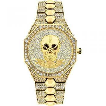 Police Reloj Mujer Analogico Cuarzo con Correa de Acero inoxidable PL16027BSG.22M