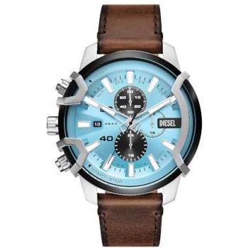 Reloj Diesel Griffed DZ4656 acero y cuero marrón