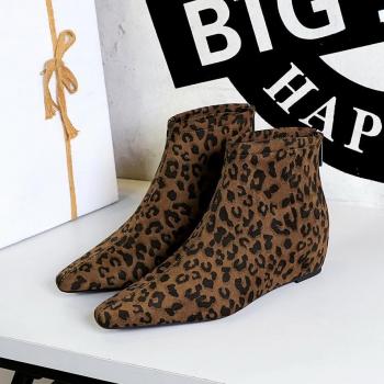 Botas Leopardo Sexy con Tacón Elevado