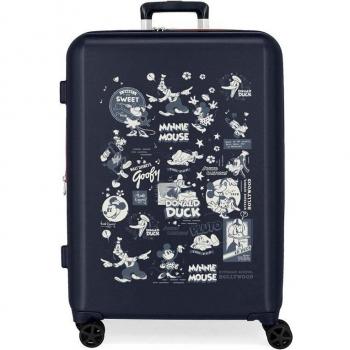 Disney Maleta Mediana Rígida Mickey Comic 70 cm Marino