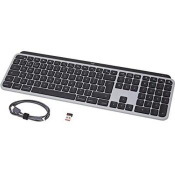 Logitech MX Keys per Mac – tastiera wireless con Bluetooth QWERTY britannico grigio