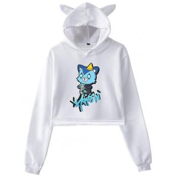 Aionyaaa Krew District Pullover con Orejas de Gato