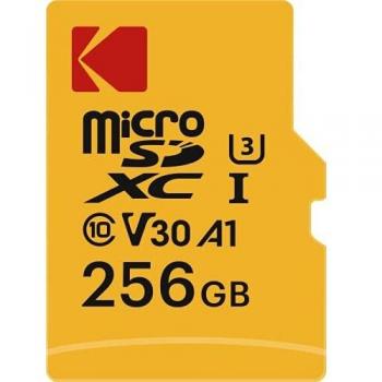 Kodak Ultra High Speed Memory Card Micro SD da 256 GB, UHS-I U3 V30 A1, microSDHC/XC con velocità di lettura di 95 MB/s e velocità di scrittura massima di 85 MB/s per archiviazione aggiuntiva dispositivi multimediali