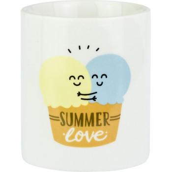 Mr; Wonderful Wom00180 Taza Summer Love, Blanco, 10X10X10 (Set De 2)