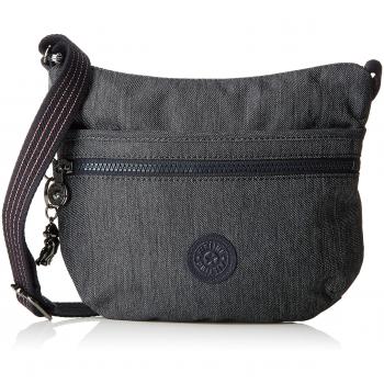 Kipling Arto S, Bolso Bandolera para Mujer, Azul (Active Denim), 25x21x3 cm