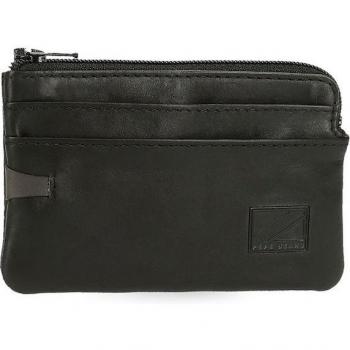 Pepe Jeans. Monedero de piel Marshal Negro