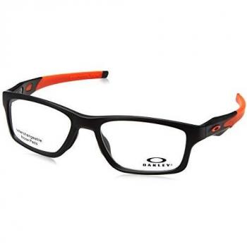 Oakley 8090, Monturas de Gafas para Hombre, Negro (Satin Black/Orange), 55