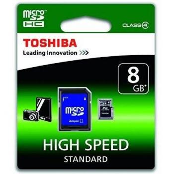 TOSHIBA MicroSDHC 8GB Class 4 – Nero