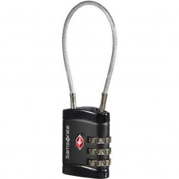 Candado de cable Global Samsonite TSA Negro