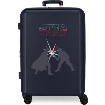 Maleta Mediana Rígida Star Wars Espadas 70 cm Marino