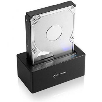 Sharkoon Sata QuickPort Tipo C USB 3.1 Gen 2 Nero