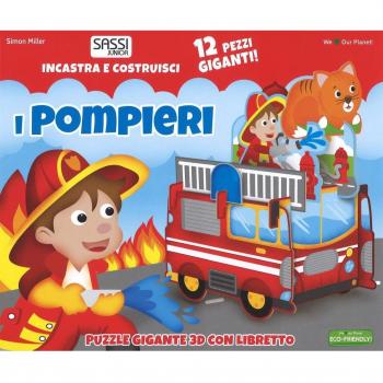 I pompieri. Incastra e costruisci. Libro puzzle