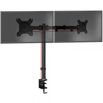 Duronic DM152 BK Supporto scrivania per 2 Monitor 13”-27”