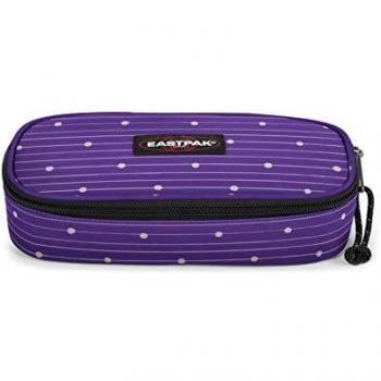 Estuche Eastpak Oval Single, 22 cm, Morado (Little Stripe)