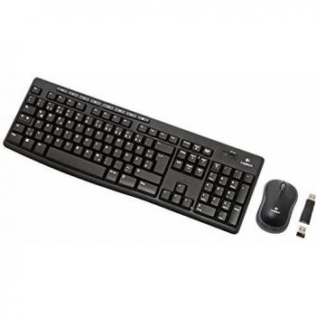 Logitech MK270 Wireless Desktop, QWERTY Tastiera Tedesca con Mouse e Batteria Inclusi