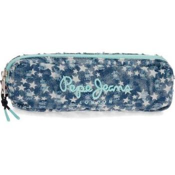 Pepe Jeans. Estuche Denim Star Azul -22x7x3cm