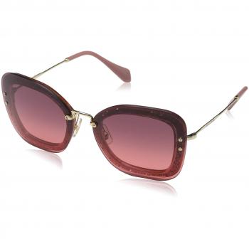 Miu Miu 0MU02TS IYKPZ0 65, Gafas de Sol para Mujer, Rosa (Transperent Pink Violet)