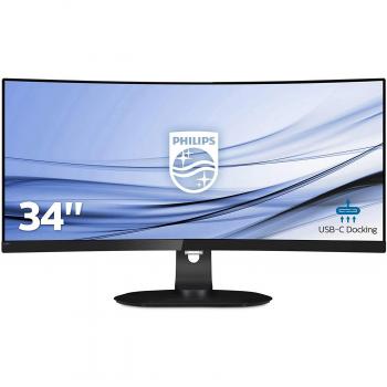Philips 349P7FUBE Monitor Gaming Curvo 34 21:9, QHD UltraWide 3440 x 1440, 100 Hz, VESA, Regolabile in Altezza