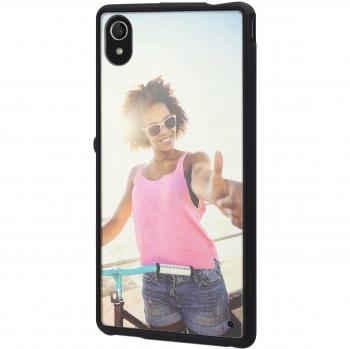 Funda bimaterial MyFrame para Sony Xperia M4 Aqua/M4 Aqua Dual, negro y transparente