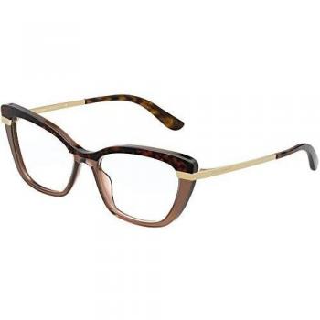 Dolce & Gabbana Gafas de Vista HALF PRINT DG 3325 Havana 54/17/140 mujer