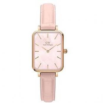 Reloj Unisex Daniel Wellington Quadro 20 X 26 Pressed Rouge Oro Rosa Madre Perla DW00100508