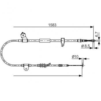 Cabo de Aço para Travão de Estacionamento BOSCH 1 987 482 296