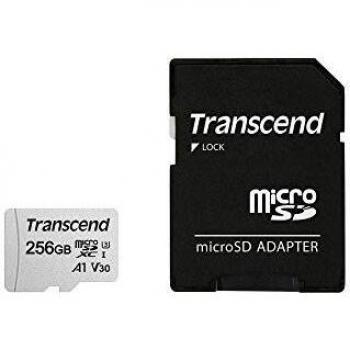 Transcend 128GB microSDXC 300S Memory Card with Adapter, TS128GUSD300S-A