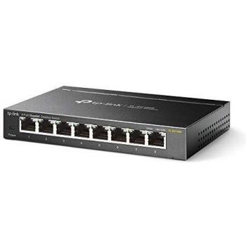 TP-LINK TL-SG108S Switch non gestito L2 Gigabit Ethernet (10/100/1000) Nero