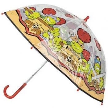 Paraguas Manual POE Minnie Mouse, Ideal para Niñas, Transparente y Resistente