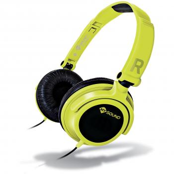 MySound 497435 Cuffie Stereo con Microfono, Giallo/Nero