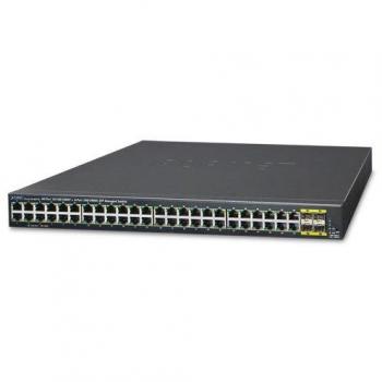 Planet GS-4210-48T4S Commutatore di Rete gestita L2+ Gigabit Ethernet (10/100/1000) 1U Nero Switch di Rete