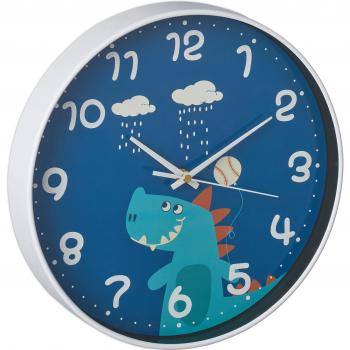 Reloj Dinosaurio Azul Relaxdays 29,5 cm
