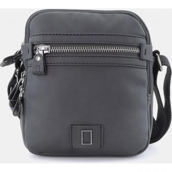 Bandolera pequeña National Geographic negra con cremallera