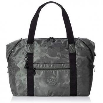 Kipling Art M, Bolsa Tiempo Libre y Sportwear Mujer, Verde (Satin Camo)